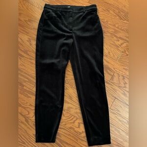 Express Black Velvet Straight Leg Women's Pants